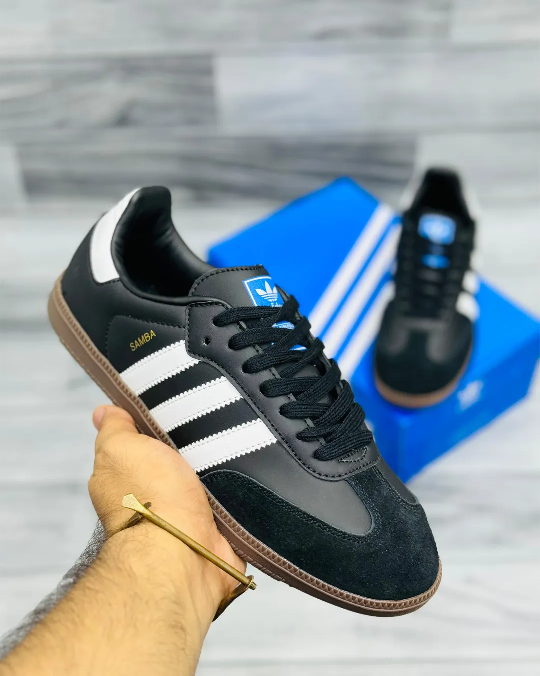 Danzair Samba Og shoes Black White