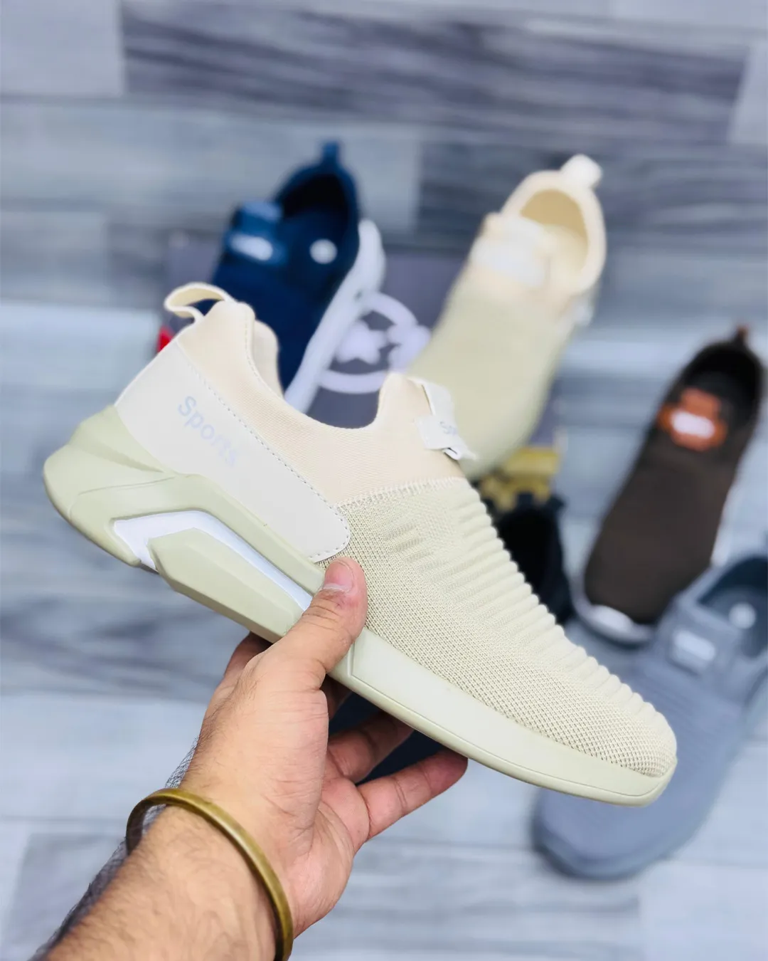 Danzair Slip-On Shoes Beige