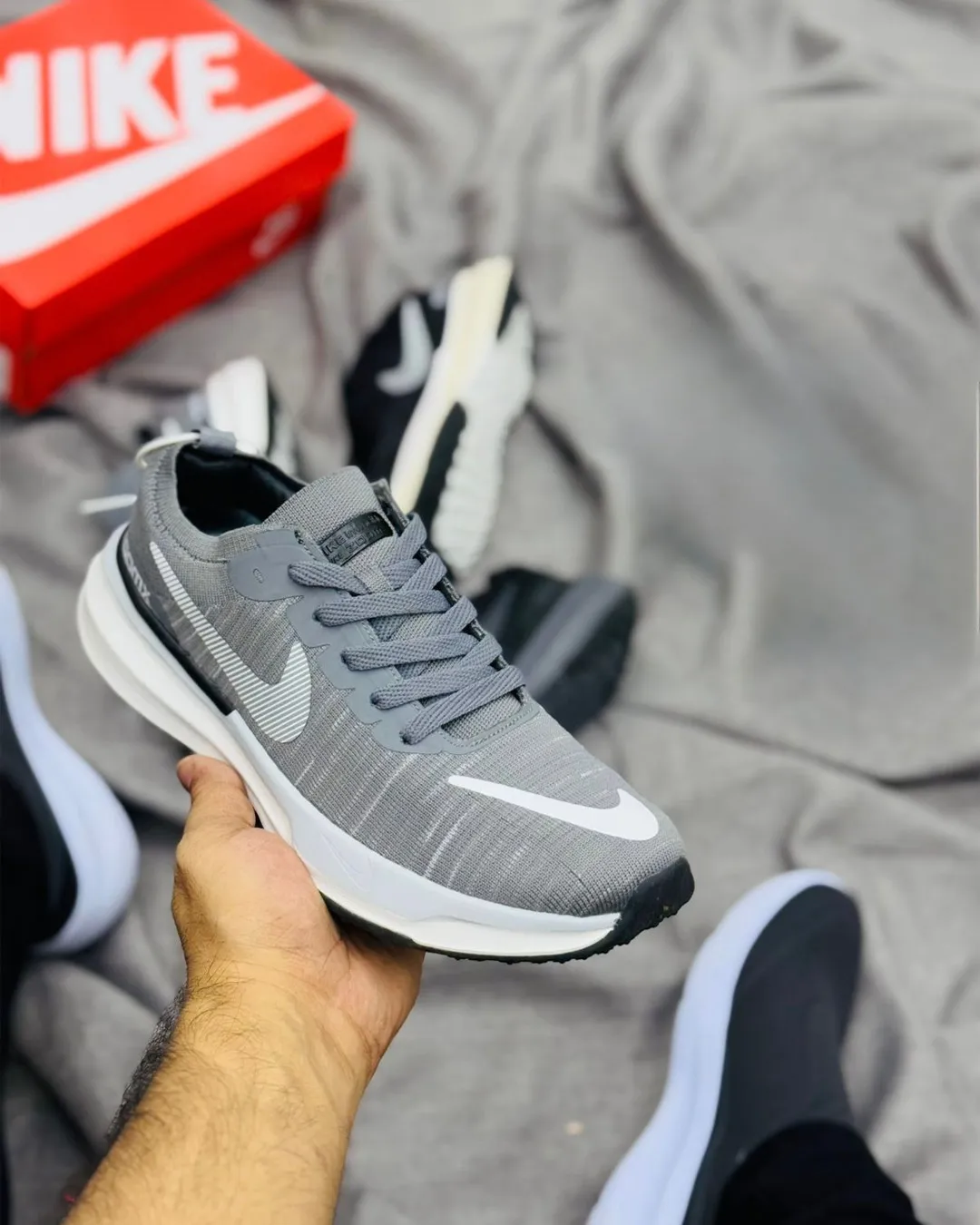 Grey Zoom X Inspired Running Shoes