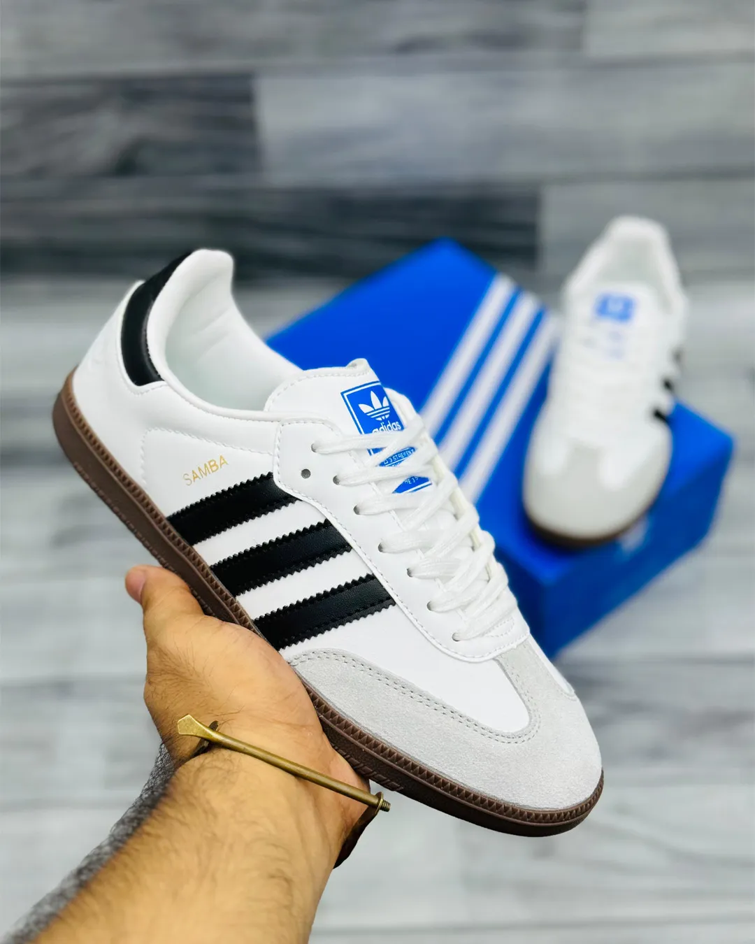 Danzair Samba Classic Shoes White Black