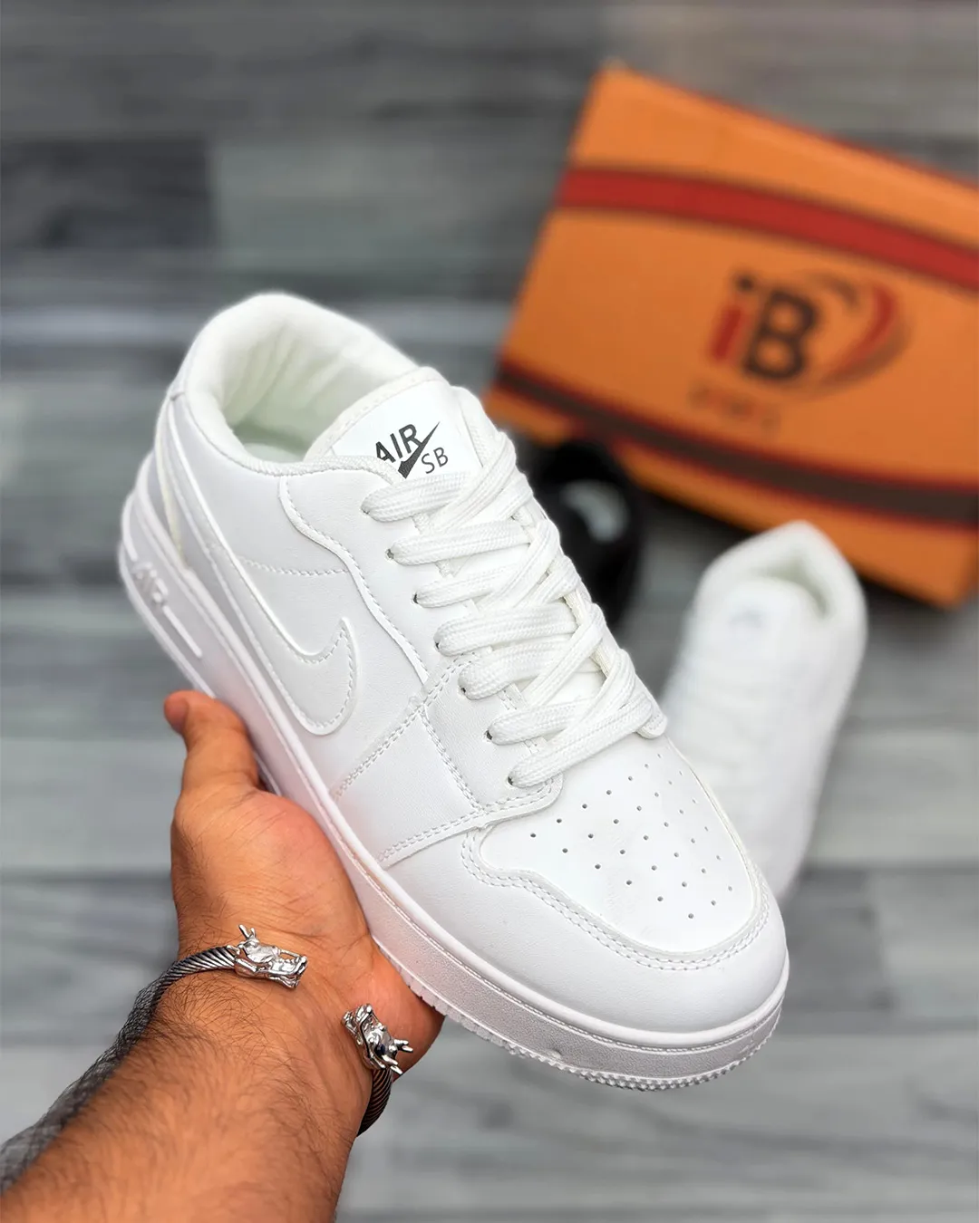Danzair IB Air Force 1 White - Premium White Sneakers with Comfortable Fit