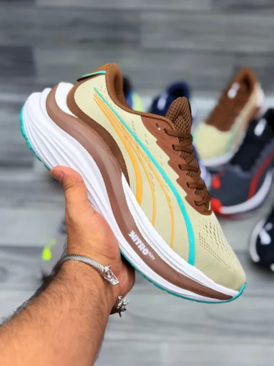 Danzair PM Magmax Road Running Shoes - Brown Beige