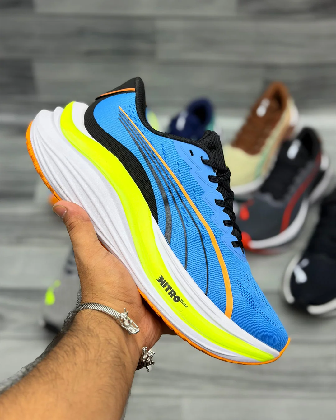 Danzair PM Magmax Road Running Shoes - Green Orange