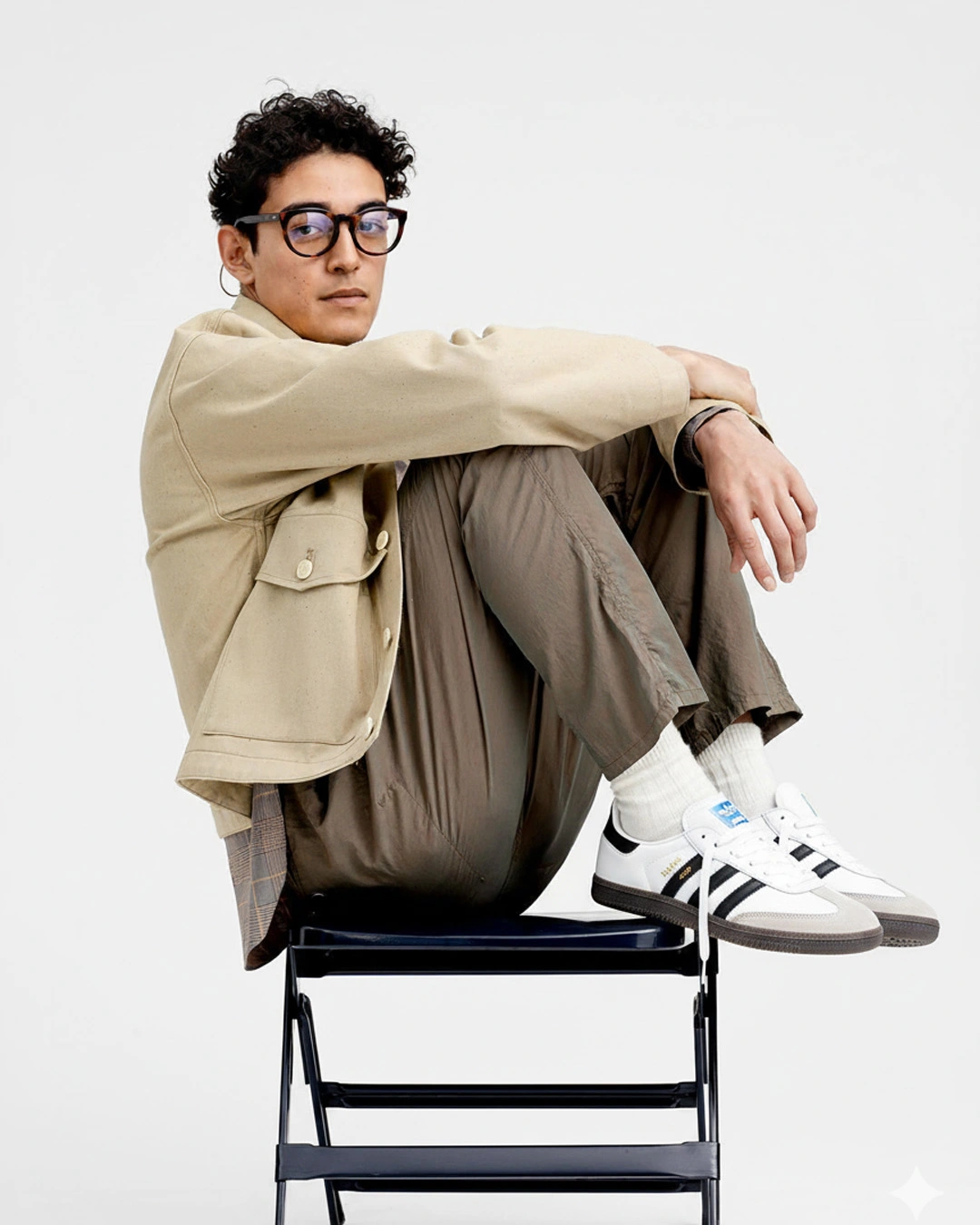 Danzair Samba Classic Shoes White Black