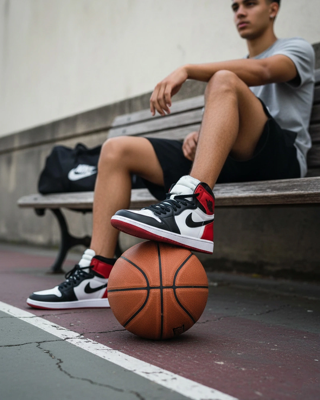 Danzair 1 Air Jordan Black White Red