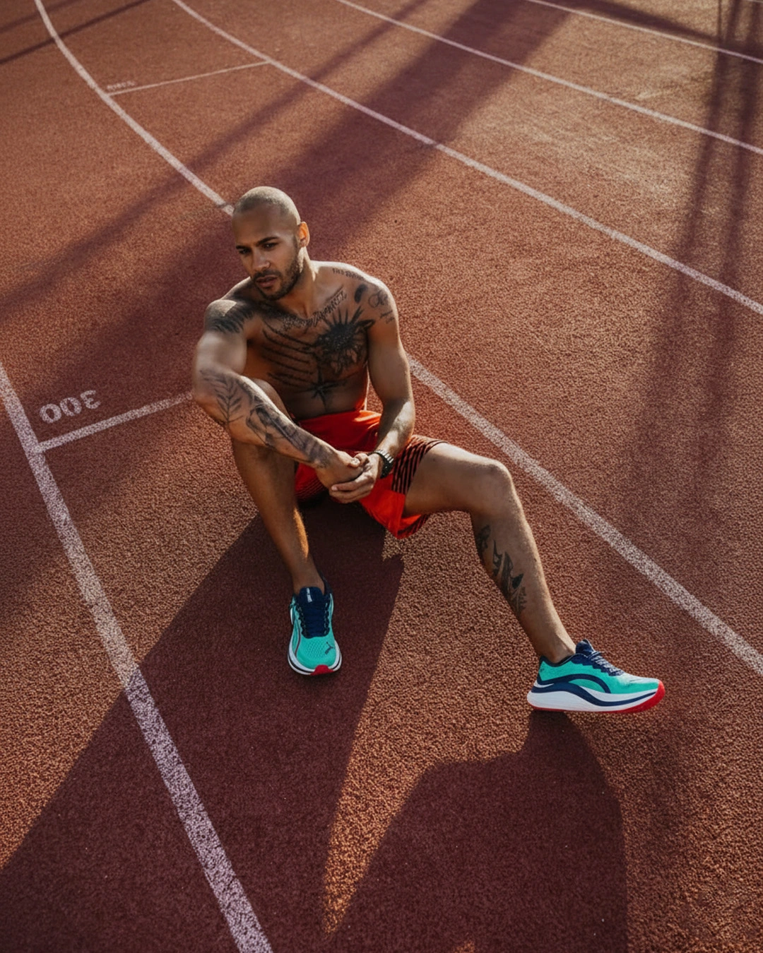 Danzair Magmax Running Shoes Sky Blue – Red